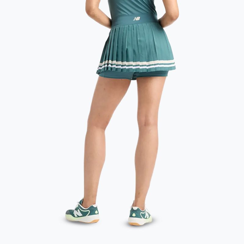 Spódnica tenisowa damska New Balance Tournament Novelty W new spruce 3