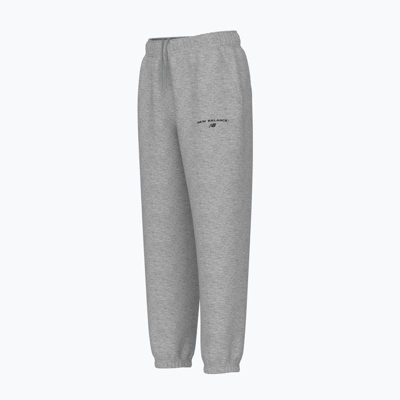 Spodnie damskie New Balance Reimagined Fleece Jogger ashheath 3