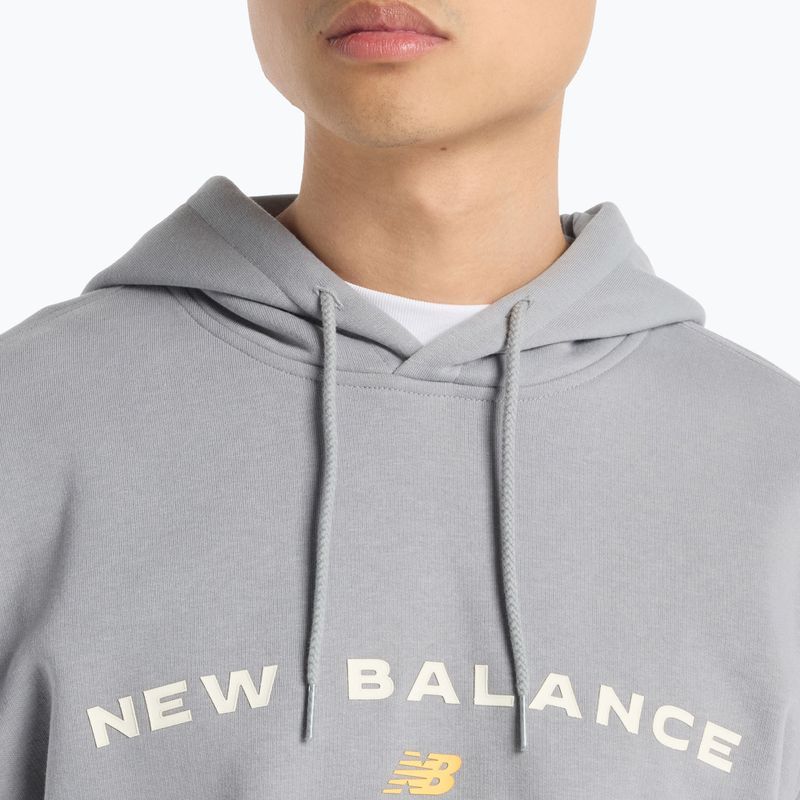 Bluza męska New Balance Reimagine Fleece Hraphic Hoody slategrey 5