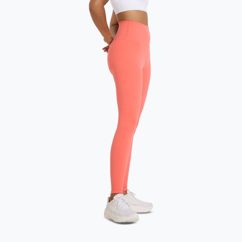 Legginsy do biegania damskie New Balance Harmony High Rise driftred 3