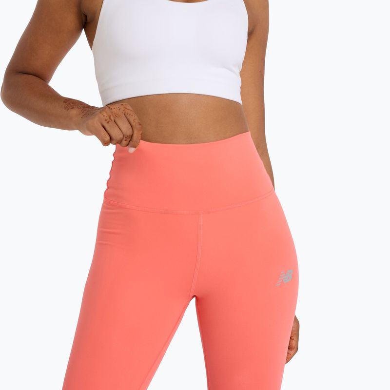 Legginsy do biegania damskie New Balance Harmony High Rise driftred 4