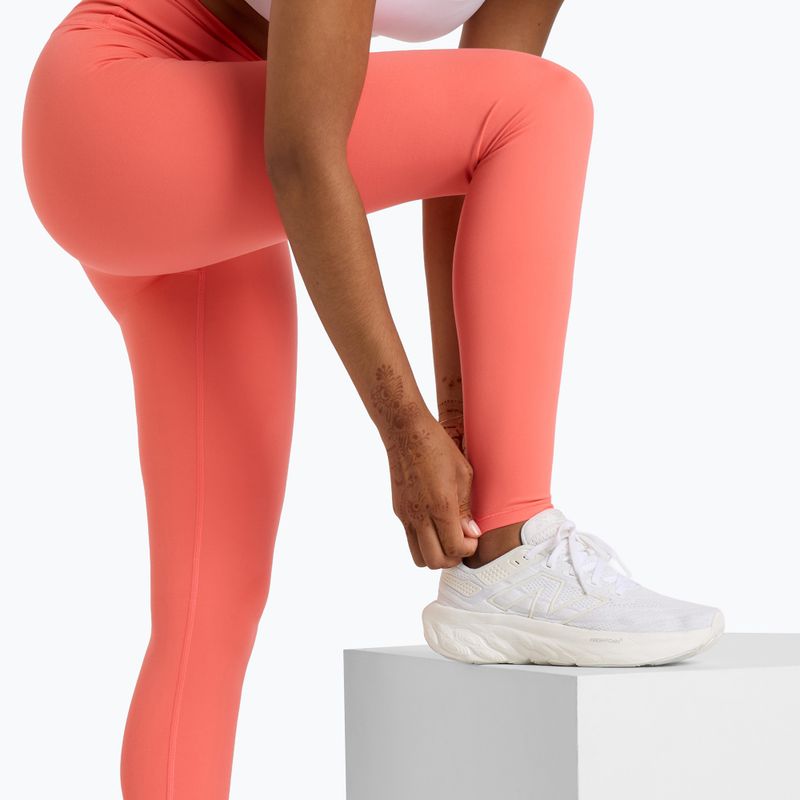 Legginsy do biegania damskie New Balance Harmony High Rise driftred 6