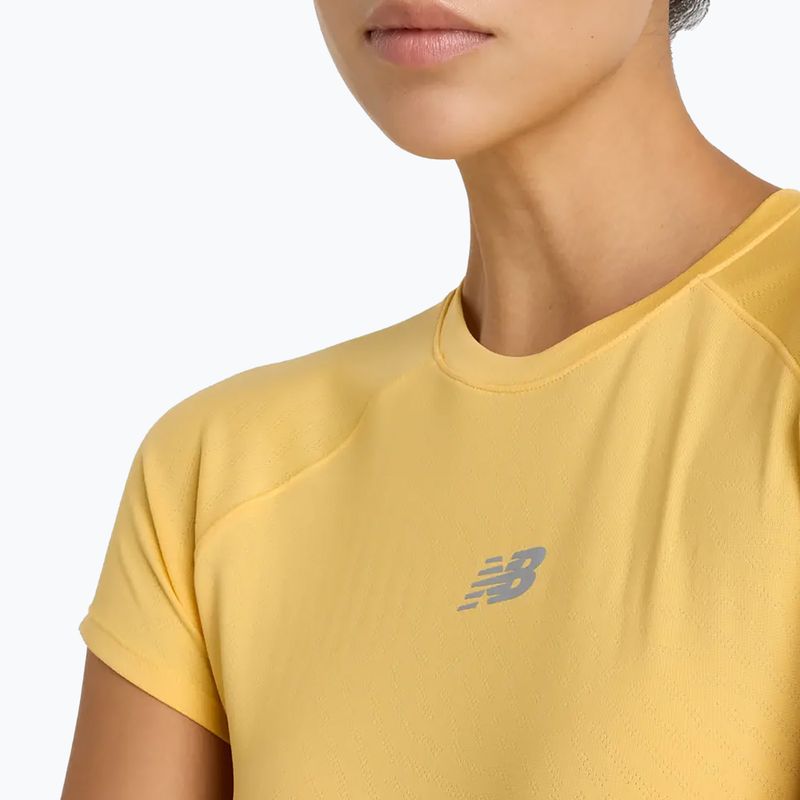 Koszulka damska New Balance Seasonal Jacquard clementine 4