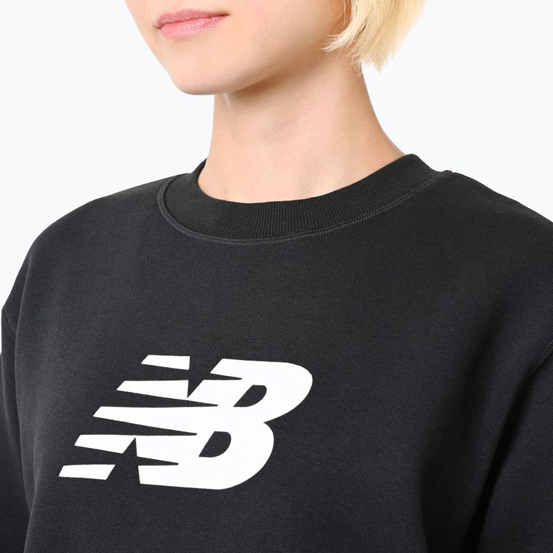 Bluza damska New Balance Sport Fleece Logo Crew black 4