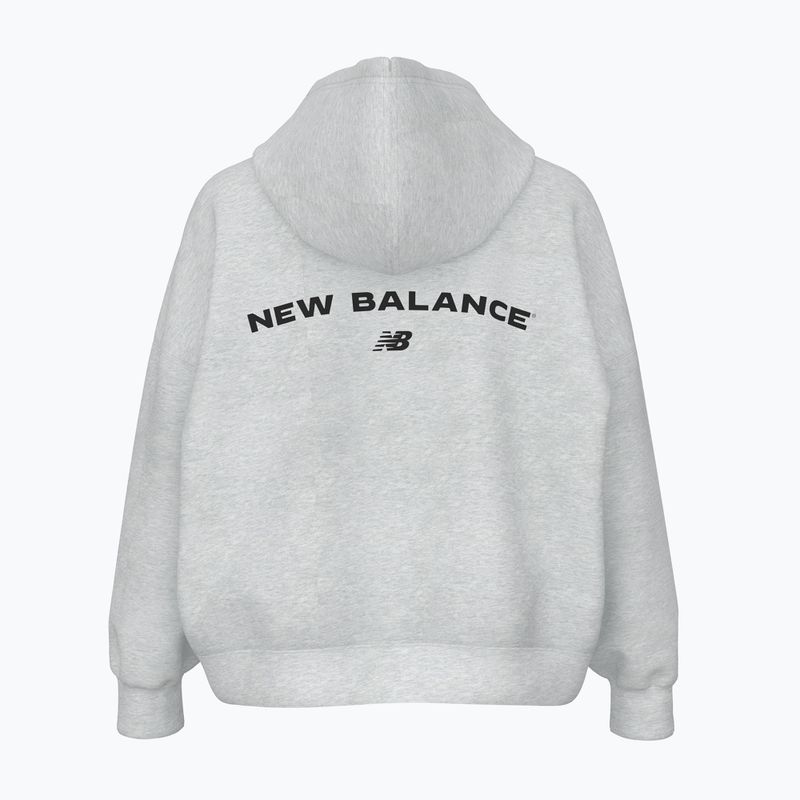 Bluza damska New Balance Reimagine Fleece Hoodie ashheath 2