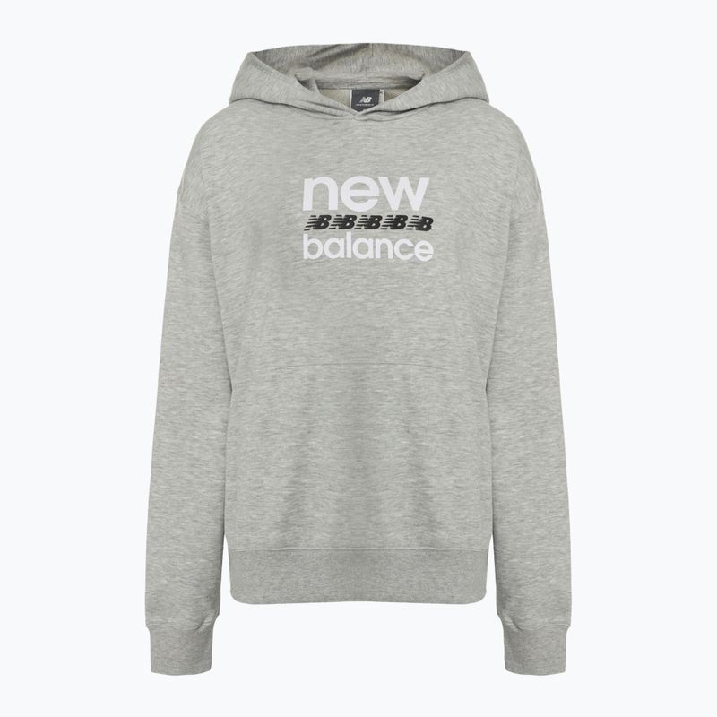 Bluza damska New Balance Sport Graphic French Terry Hoodie athletic grey