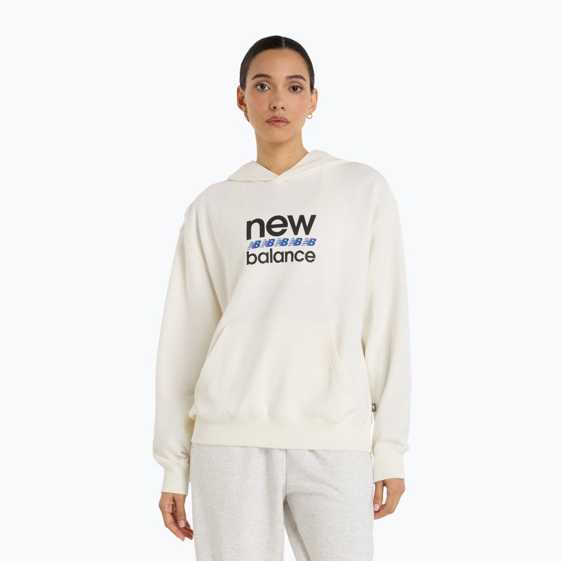 Bluza damska New Balance Sport Graphic French Terry Hoodie seasait