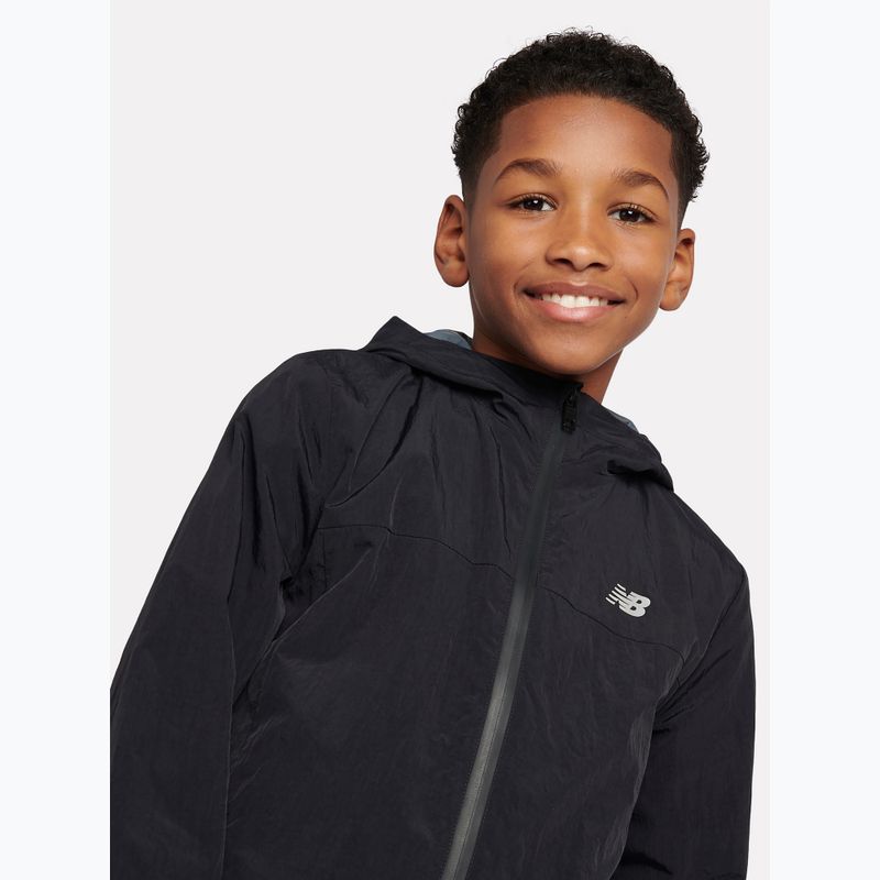 Kurtka dziecięca New Balance Athletics Woven Mesh Lined nb caviar 5