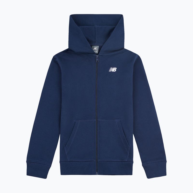 Bluza dziecięca New Balance French Terry Small Logo Full Zip Hoodie nb navy 6