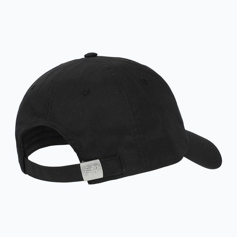 Czapka z daszkiem damska New Balance 6 Panel Linear Logo black 2