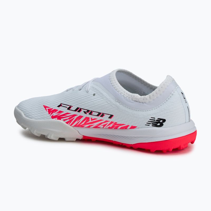 Buty piłkarskie dziecięce New Balance Furon Team V8 Jr TF white 3