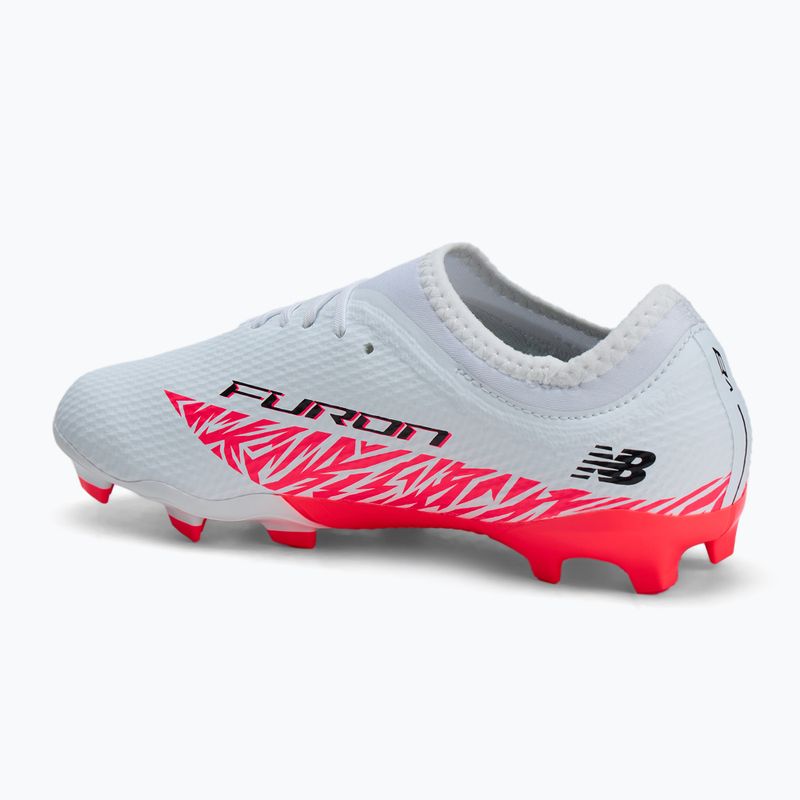 Buty piłkarskie dziecięce New Balance Furon Team V8 Jr FG white 3