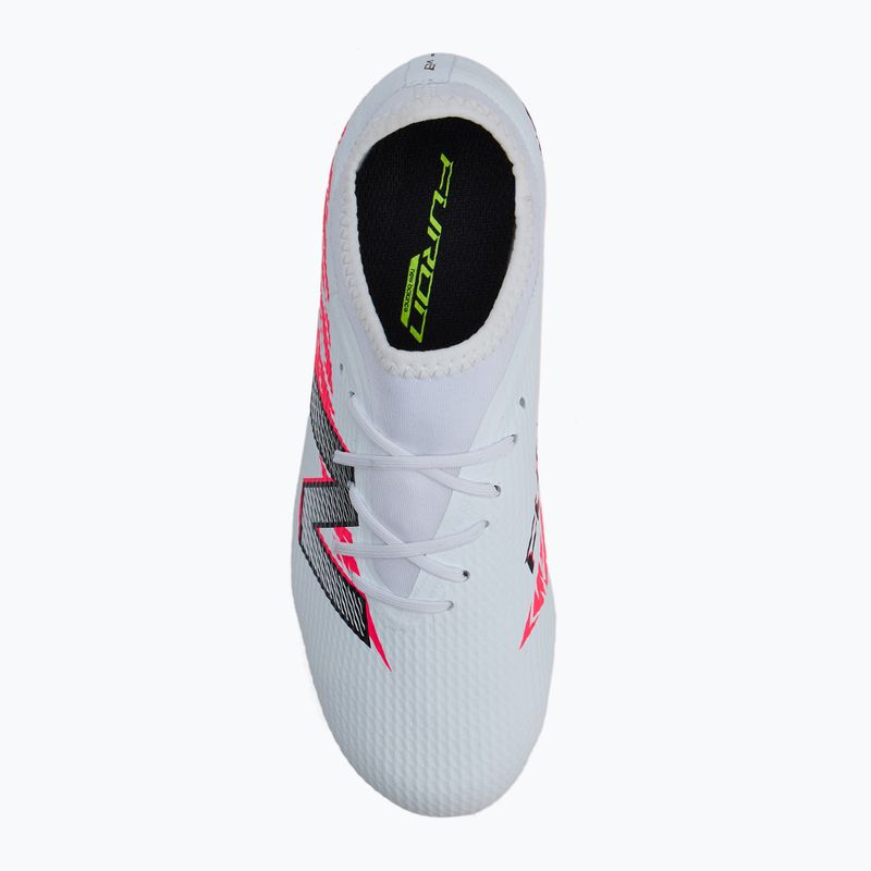 Buty piłkarskie dziecięce New Balance Furon Team V8 Jr FG white 5