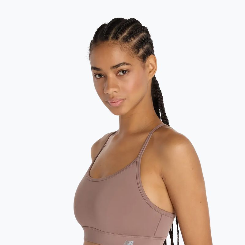 Biustonosz treningowy New Balance Essential Yoga brown 5