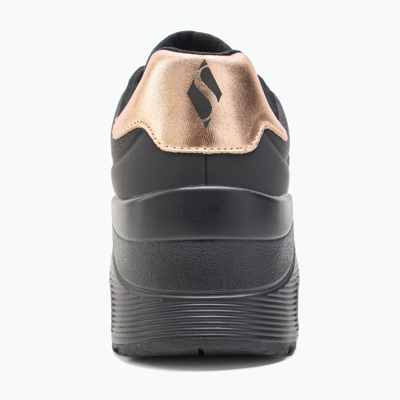 Buty damskie SKECHERS Uno Wedge Hi Steps black/rose gold 6