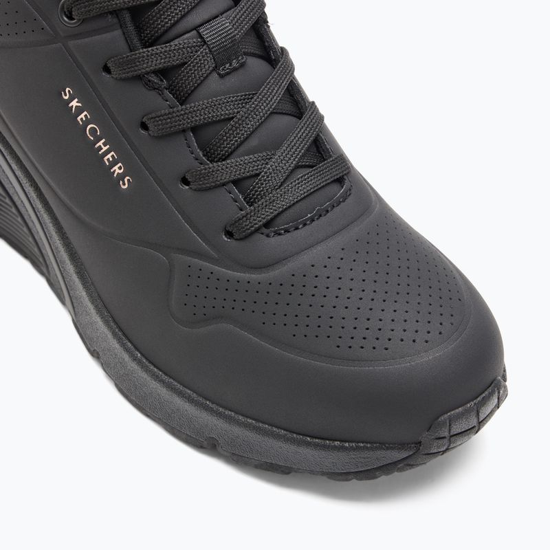 Buty damskie SKECHERS Uno Wedge Hi Steps black/rose gold 7