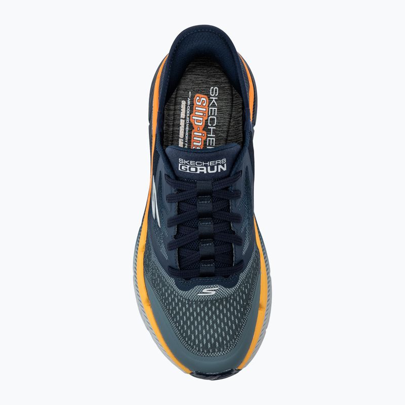 Buty męskie SKECHERS Max Cushioning Premier 2.0 navy/orange 5