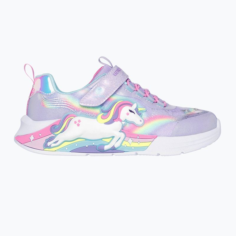 Buty dziecięce SKECHERS S-Lights Unicorn Chaser lavender/multi
