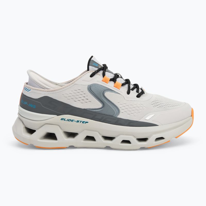Buty męskie SKECHERS Glide Step Altus gray/orange 2