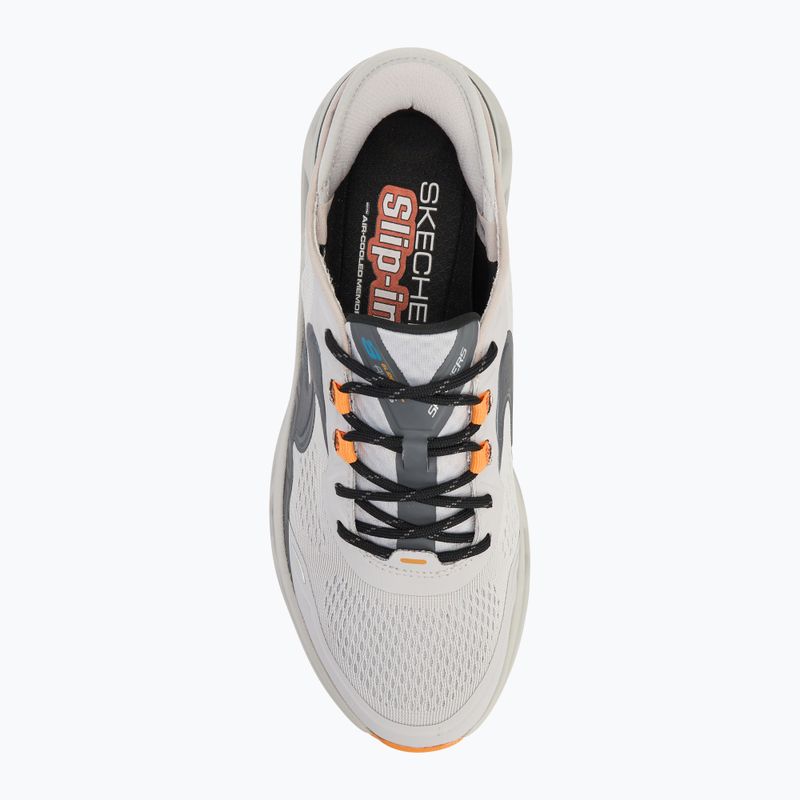 Buty męskie SKECHERS Glide Step Altus gray/orange 5