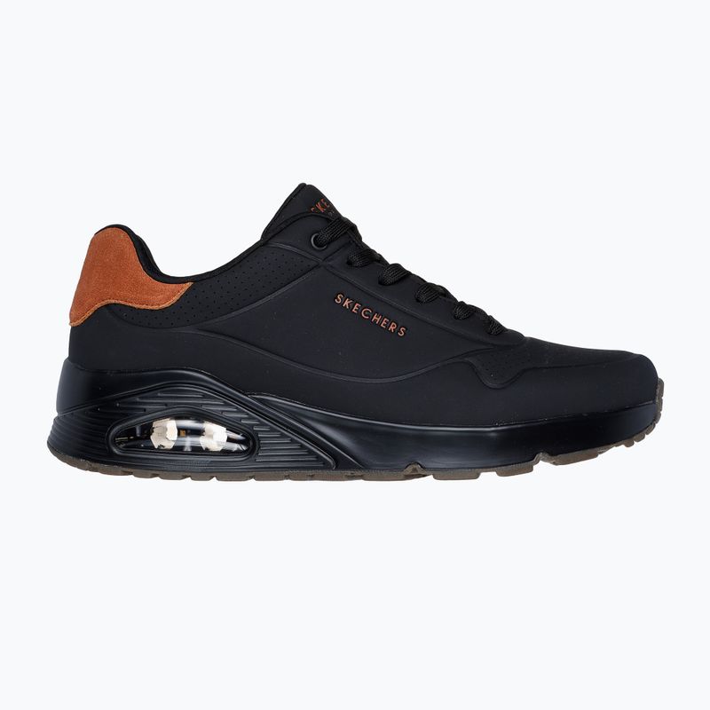 Buty męskie SKECHERS Uno Suited On Air black/chestnut 9