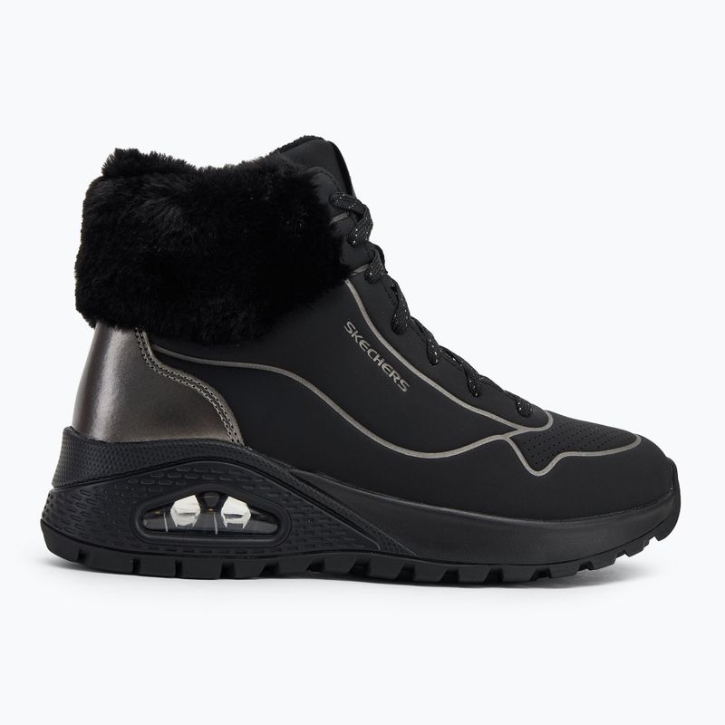 Buty damskie SKECHERS Uno Rugged Fall Shimmer black/metallic 2