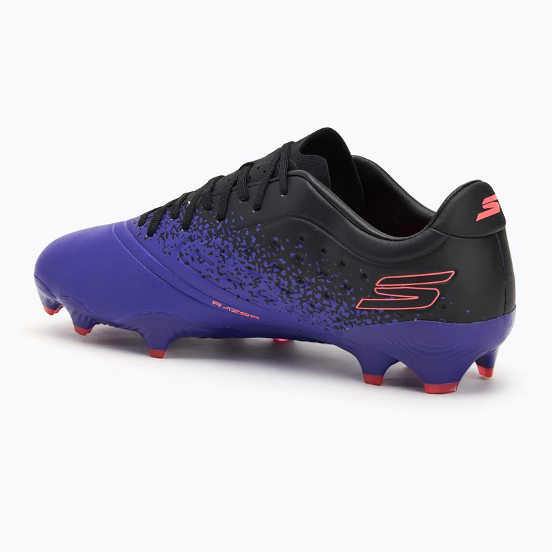 Buty piłkarskie męskie Skechers Razor Academy Gold 1.5 FG purple 3