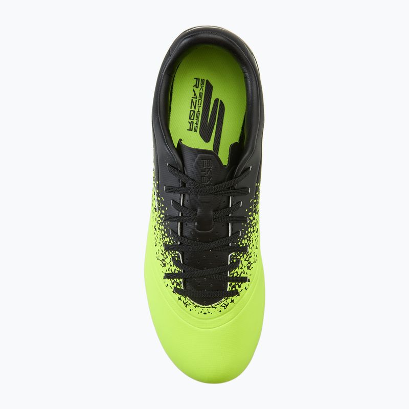 Buty piłkarskie męskie Skechers Razor Academy Gold 1.5 FG yellow/black 5