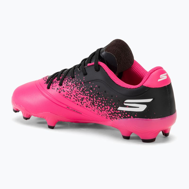 Buty piłkarskie dziecięce Skechers Razor Gold 1.5 FG black/pink 3