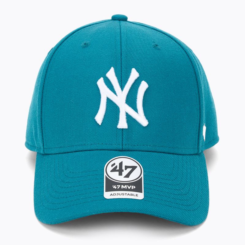 Czapka z daszkiem 47 Brand MLB New York Yankees MVP dark teal 2