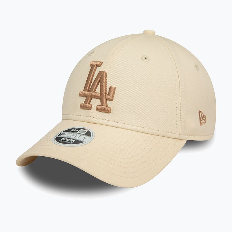 Czapka z daszkiem damska New Era Wmns Le 940 La Dodgers light beige 2