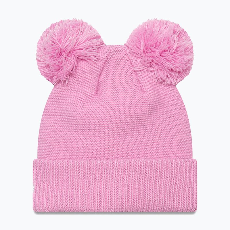 Czapka zimowa damska New Era Wmns Double Pom La Dodgers pastel pink 2