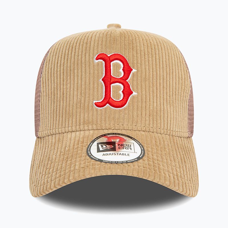 Czapka z daszkiem New Era Cord Trucker Red Sox med beige 3