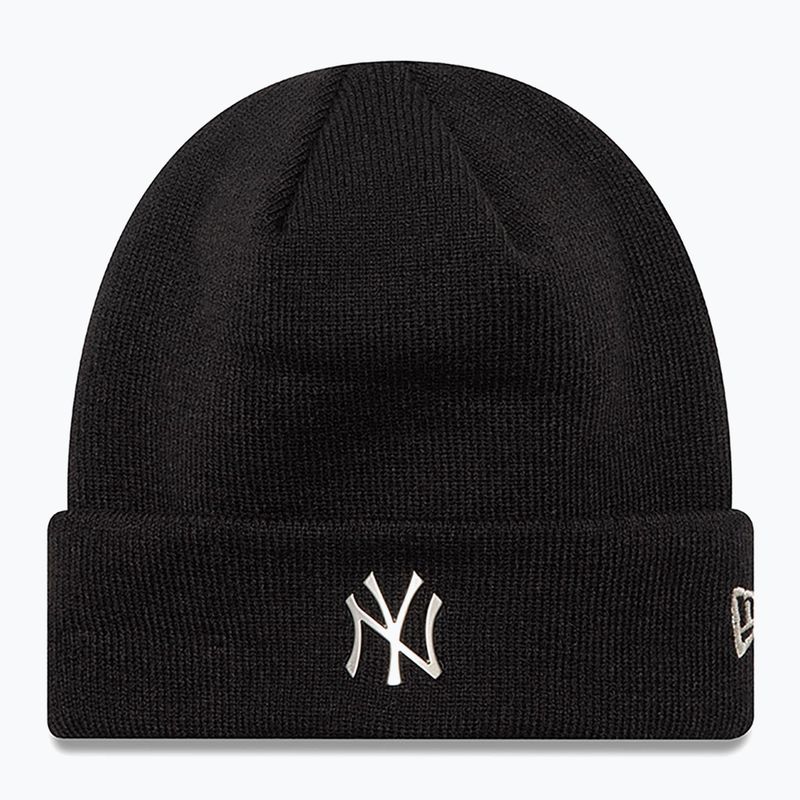 Czapka zimowa New Era Metallic Beanie Nyy black