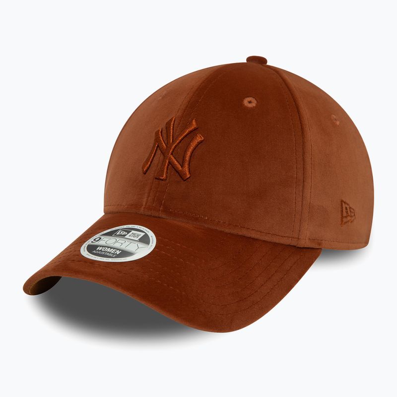 Czapka z daszkiem damska New Era Velour Midi 9FORTY New York Yankees brown 2