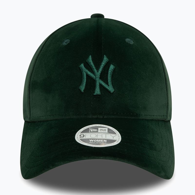 Czapka z daszkiem damska New Era Velour Midi 9FORTY New York Yankees dark green 3
