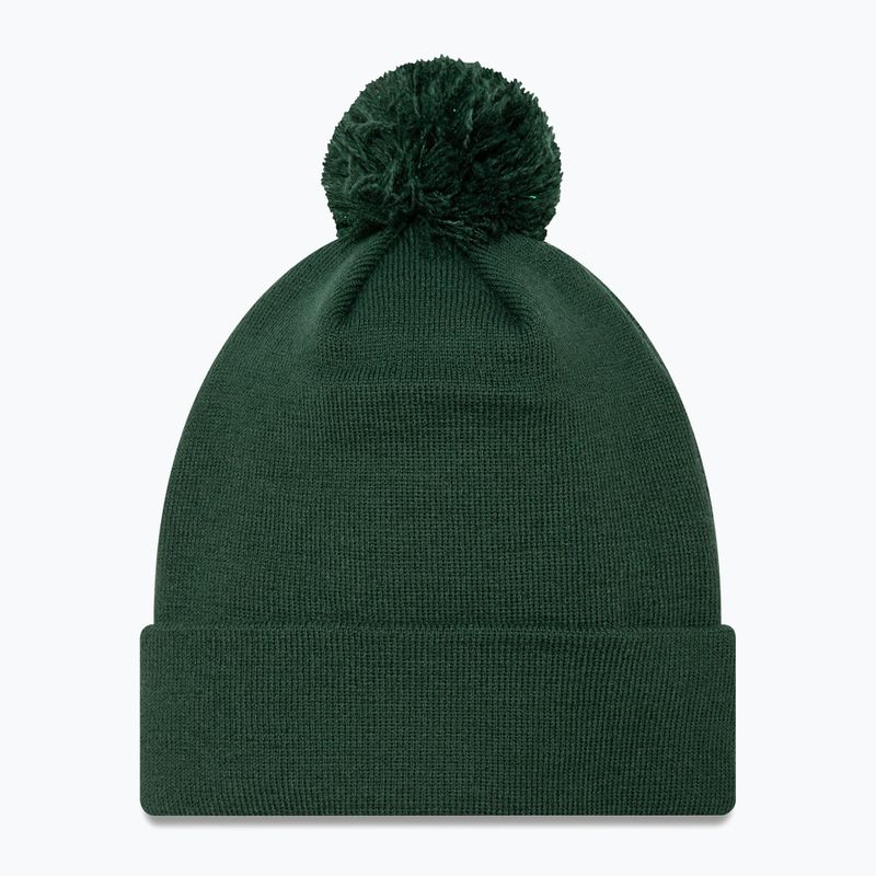 Czapka z daszkiem damska New Era Metallic Bobble Knit Beanie Los Angeles Dodgers dark green 2