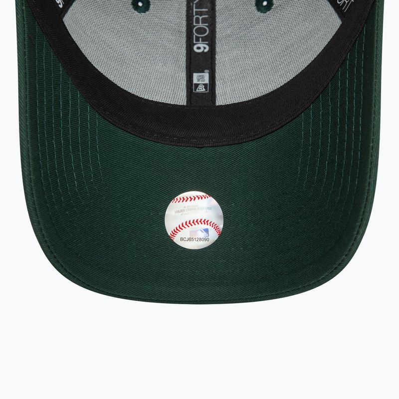 Czapka z daszkiem damska New Era Metallic 9FORTY Los Angeles Dodgers dark green 5
