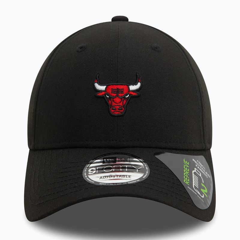 Czapka z daszkiem New Era Repreve Mini Logo 9FORTY Chicago Bulls black 3