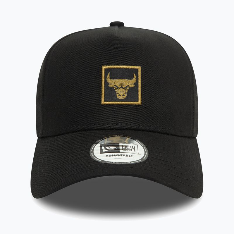 Czapka z daszkiem New Era Metallic Patch Eframe 9FORTY Chicago Bulls black 3