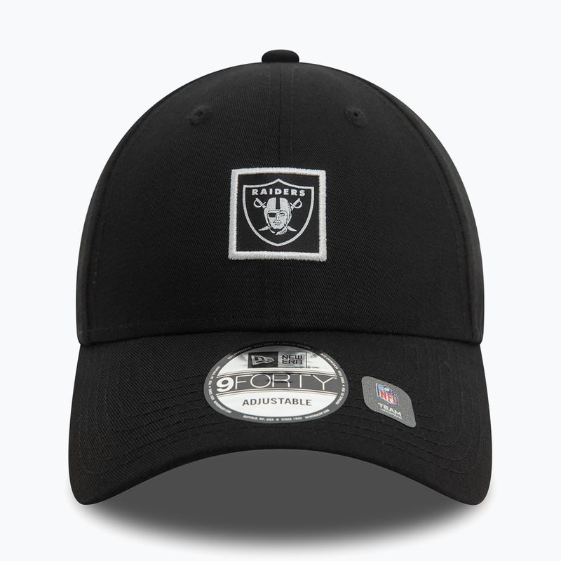 Czapka z daszkiem New Era Metallic Patch 9FORTY Las Vegas Raiders black 3