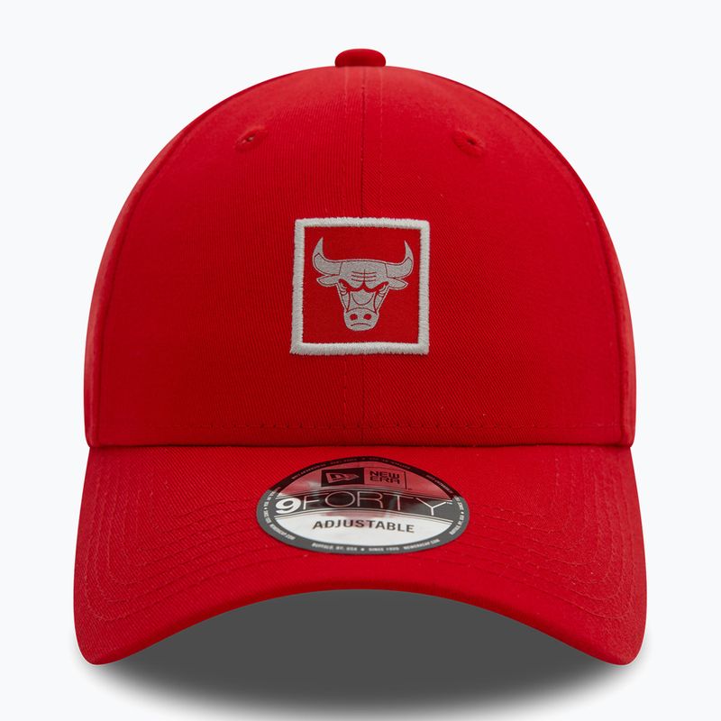 Czapka z daszkiem New Era Metallic Patch 9FORTY Chicago Bulls red 3