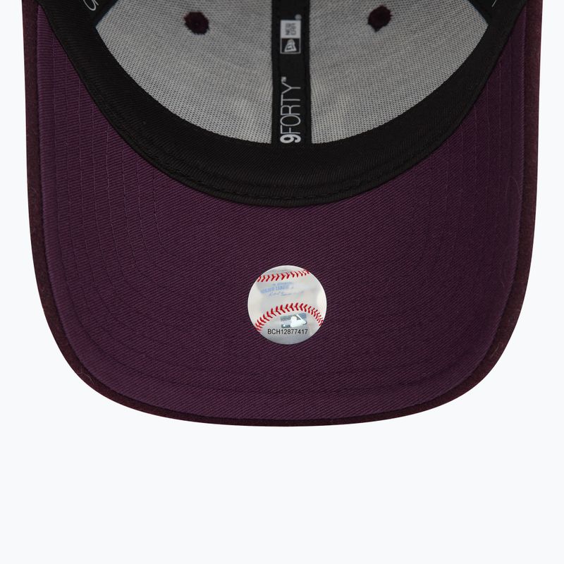 Czapka z daszkiem New Era Melton Wool 9FORTY New York Yankees purple 5