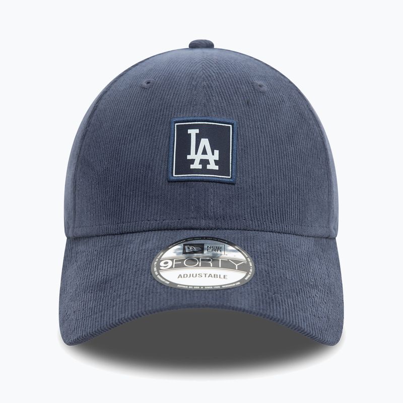 Czapka z daszkiem New Era Cord Patch 9FORTY Los Angeles Dodgers dark blue 3