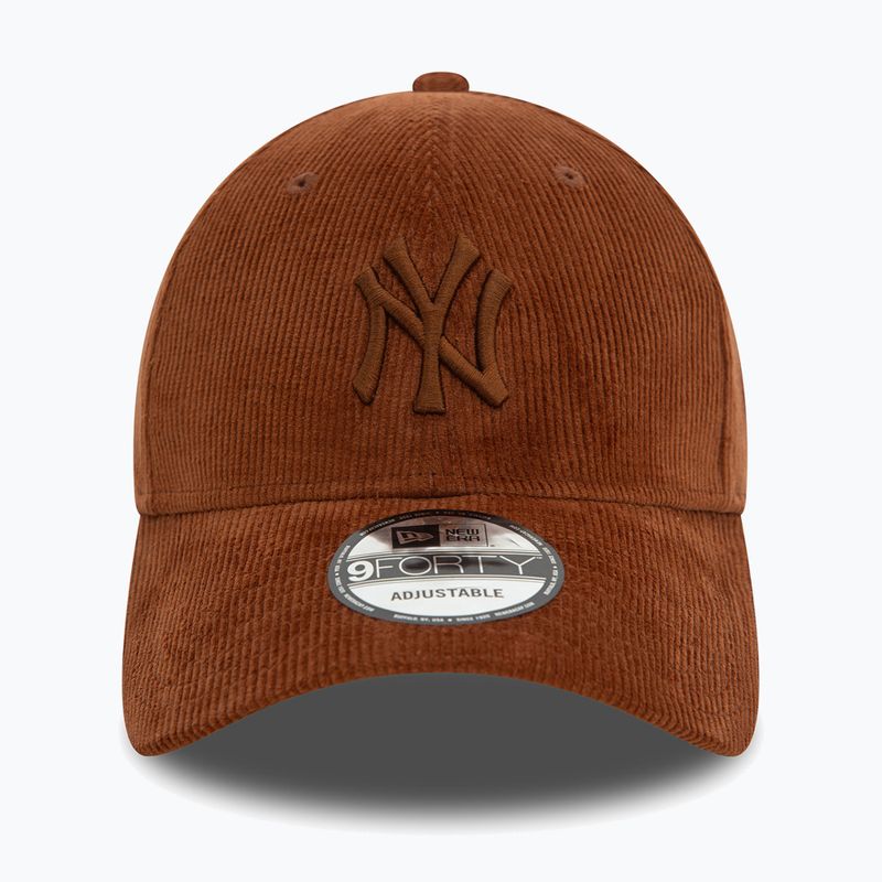 Czapka z daszkiem New Era Cord 9FORTY New York Yankees brown 3