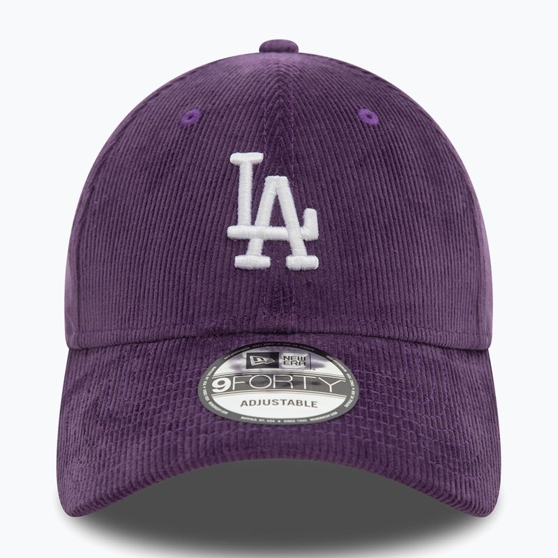 Czapka z daszkiem New Era Cord 9FORTY Los Angeles Dodgers dark purple 3