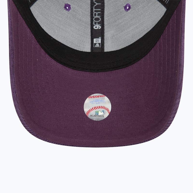 Czapka z daszkiem New Era Cord 9FORTY Los Angeles Dodgers dark purple 5