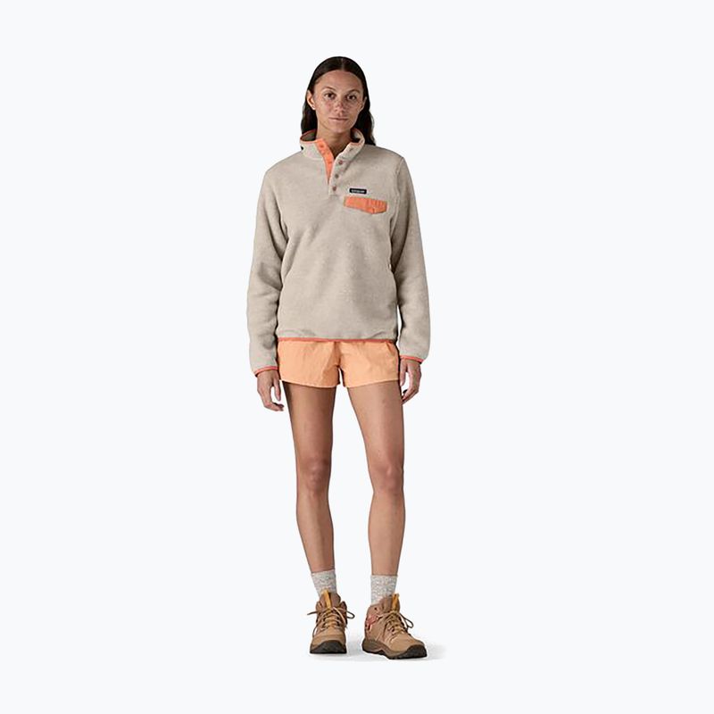 Bluza trekkingowa damska Patagonia LW Synch Snap-T P/O oatmeal heather w/heirloom peach 2