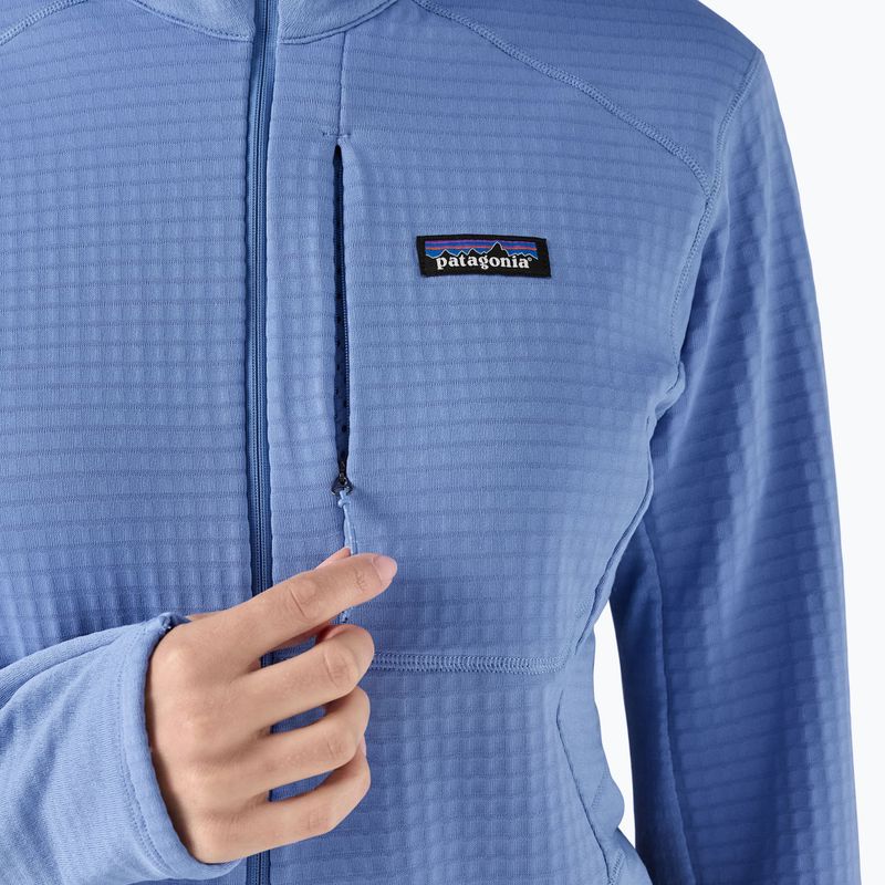 Kurtka softshell damska Patagonia R1 Hybrid Pullover Hoody abundant blue 9