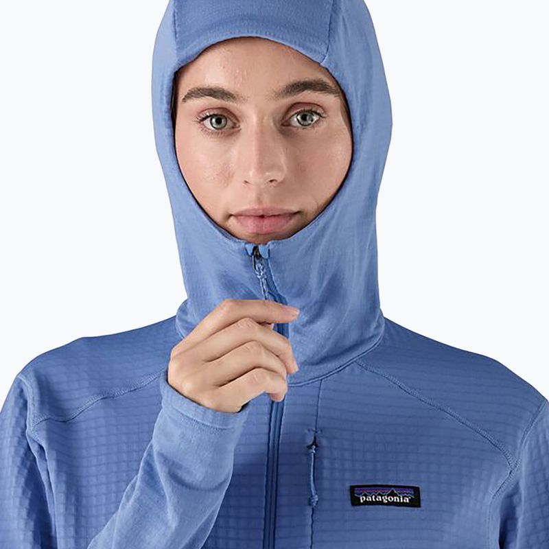 Kurtka softshell damska Patagonia R1 Hybrid Pullover Hoody abundant blue 5